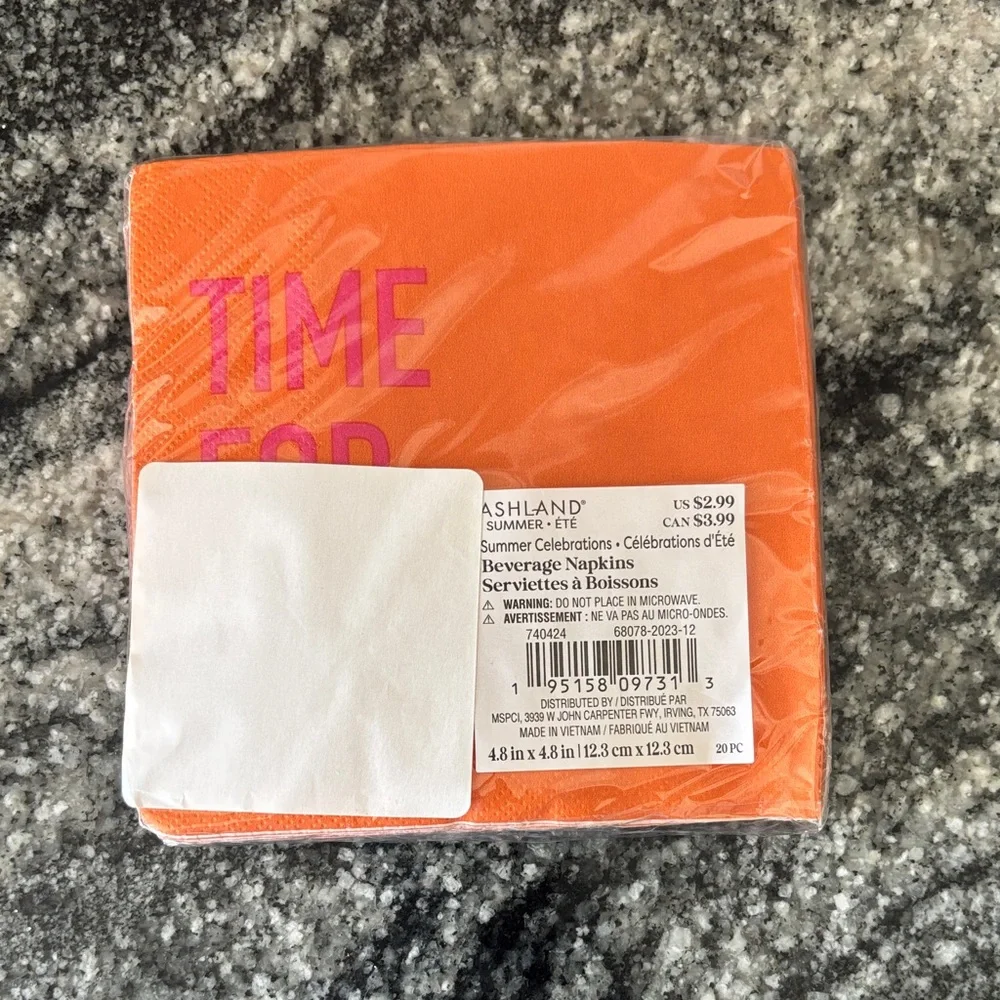 Vibrant Striped Cocktail Napkins Set